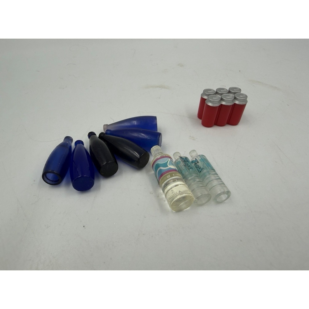 Re-ment Miniatures Water Bottles And Soda LOT Of 10 Pieces